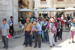 Turistas en Valencia